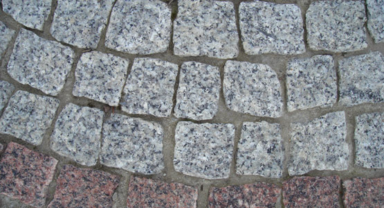 Szara kostka granitowa